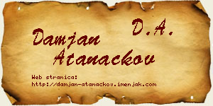 Damjan Atanackov vizit kartica